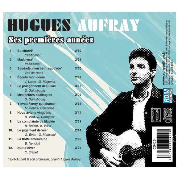 Aufray, Hugues, Hugues Aufray, ses premières années, Variétés françaises, RDM-Edition, Musique