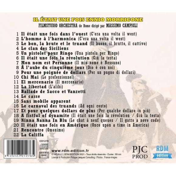 Morricone, Ennio, Il était une fois Ennio Morricone, BOF & OST, RDM-Edition, Musique