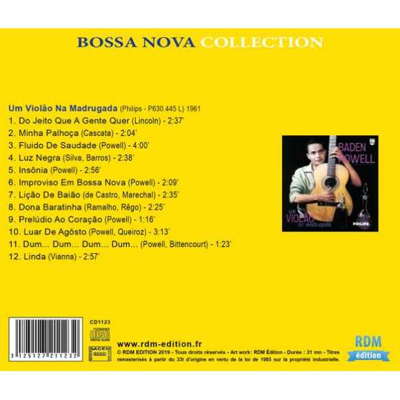 Powell, Baden, Improviso em bossa nova, Variétés internationales, Amérique latine, Caraïbes, RDM-Edition, Musique