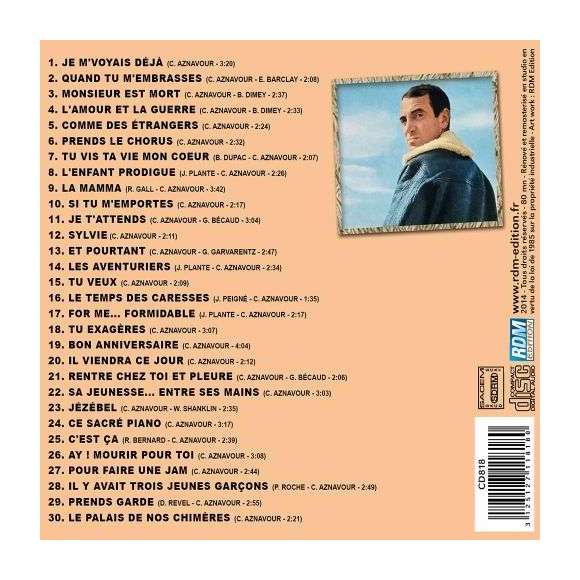 Aznavour, Charles, Je m'voyais déjà - La mamma - For me...Formidable, Variétés françaises, RDM-Edition, Musique