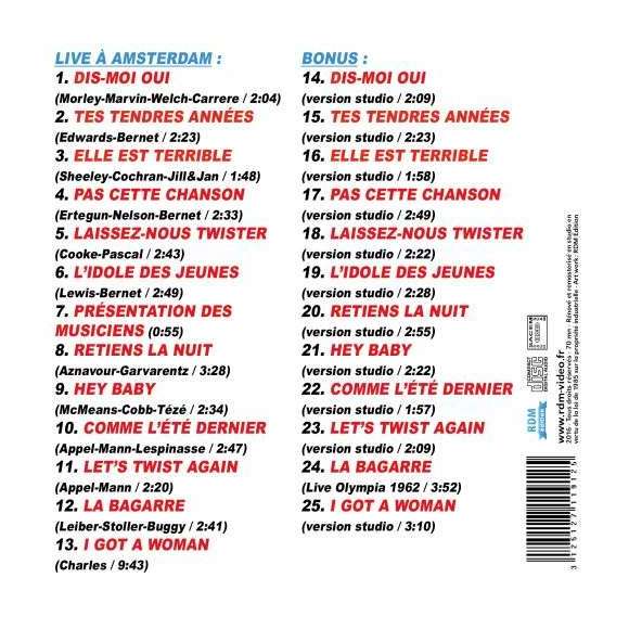Hallyday, Johnny, Johnny Hallyday : Concert du 31 mars 1963 au Concertgebouw d'Amsterdam, Rock français, RDM-Edition,...