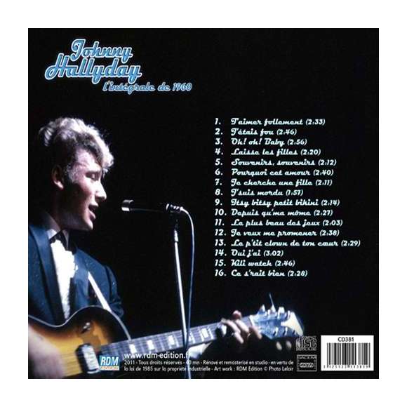 Hallyday, Johnny, Johnny Hallyday : l'intégrale de 1960, Rock français, RDM-Edition, Musique
