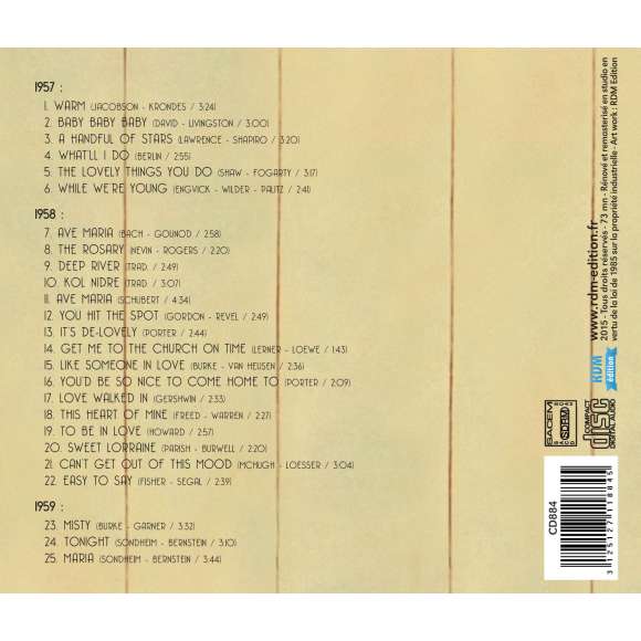 Mathis, Johnny, Johnny Mathis' Greatest Hits, Variétés internationales, RDM-Edition, Musique