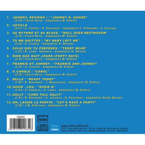 Hallyday, Johnny, Johnny, reviens ! Les rocks les plus terribles, Rock français, RDM-Edition, Musique