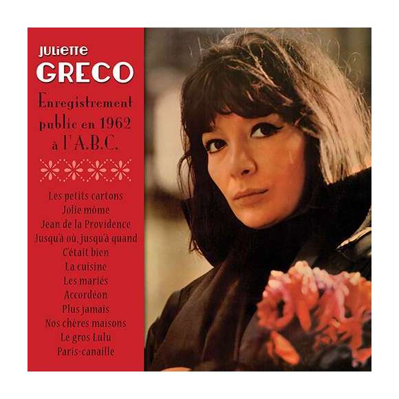 Gréco, Juliette, Juliette Gréco, enregistrement public en 1962 à l'A.B.C., Variétés françaises, RDM-Edition, Musique