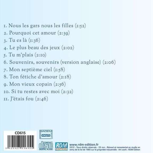 Hallyday, Johnny, J'étais fou, Rock français, RDM-Edition, Musique