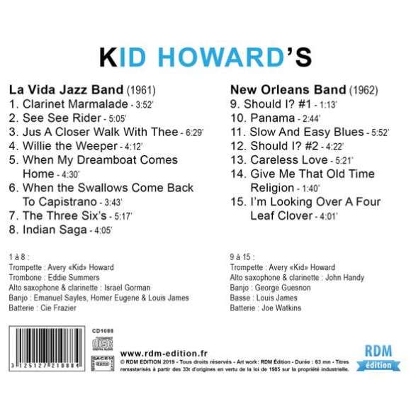 Howard, Kid, Summers, Eddie, Gorman, Israel, Sayles, Emanuel, Eugene, Homer, James, Louis, Frazier, Cie, Handy, John,...