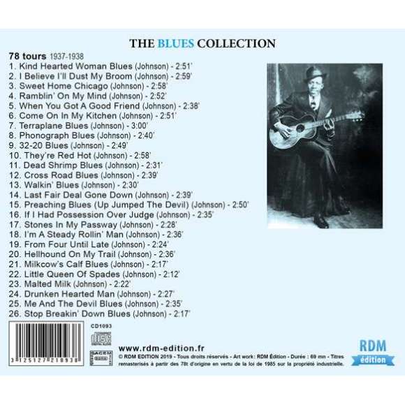Johnson, Robert, Kind Hearted Woman Blues, Blues, RDM-Edition, Musique
