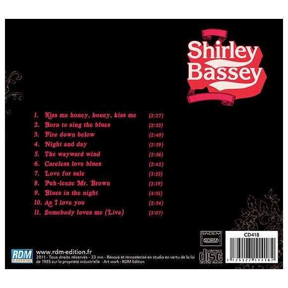 Bassey, Shirley, Kiss me honey, honey, kiss me, Variétés internationales, RDM-Edition, Musique