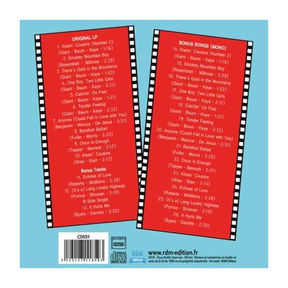 Presley, Elvis, Kissin' Cousins (Salut, les cousins), BOF & OST, Comédies musicales, Rock, RDM-Edition, Musique