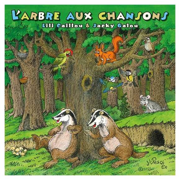 Caillou, Lili, Galou, Jacky, L'arbre aux chansons, Chansons & comptines, Enfance, RDM-Edition, Musique