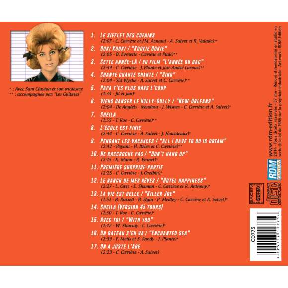 Sheila, L'école est finie, Variétés françaises, RDM-Edition, Musique