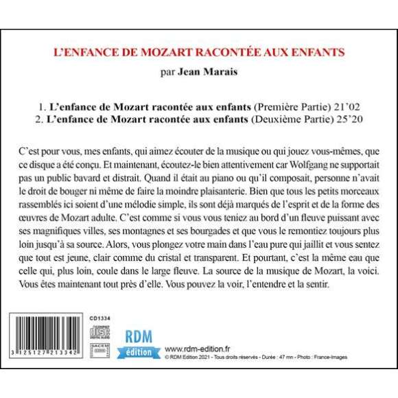 Marais, Jean, L'enfance de Mozart racontée aux enfants par Jean Marais (Collection Textes Lus), Littérature, Histoires,...