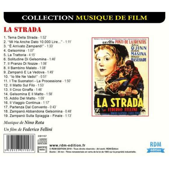 Rota, Nino, La strada, BOF & OST, RDM-Edition, Musique
