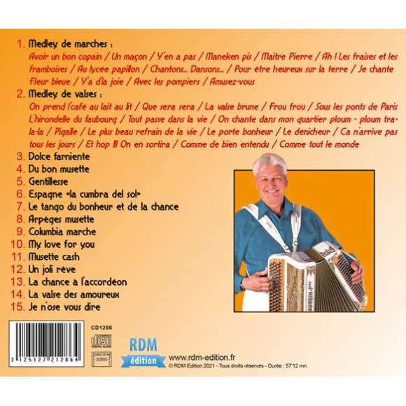 Loppe, André, Le roi des bals populaires, Musette, Accordéon, RDM-Edition, Musique