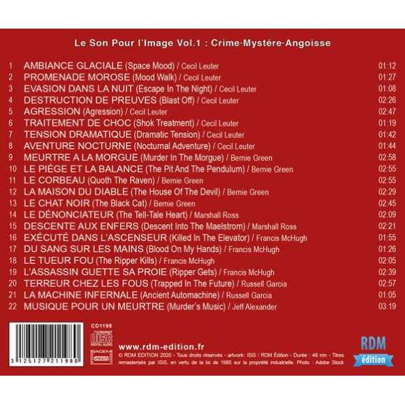 Leuter, Cecil, Green, Bernie, Ross, Marshall, McHugh, Francis, Garcia, Russell, Alexander, Jeff, Le Son Pour l'Image Vol....