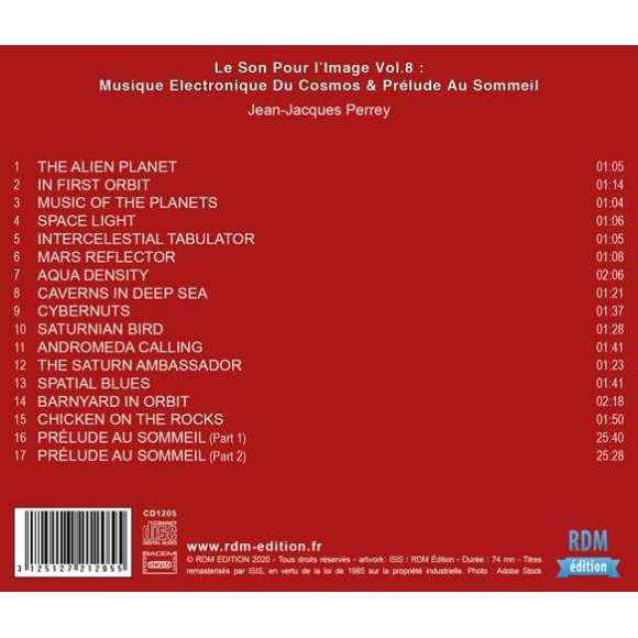 Perrey, Jean-Jacques, Le Son Pour l'Image Vol. 8 : Musique électronique du Cosmos & Prélude au sommeil, Ambiance,...