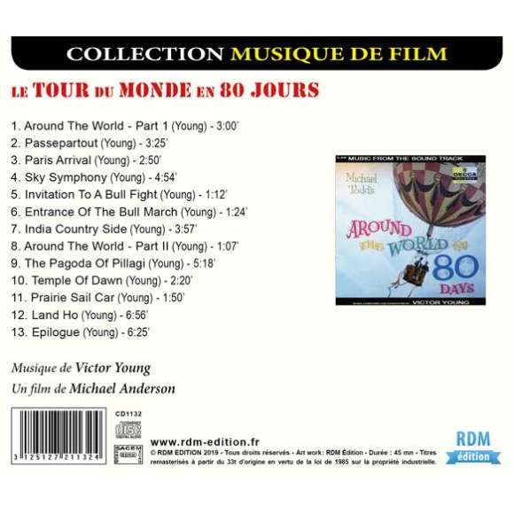 Young, Victor, Le tour du monde en 80 jours - Bande originale du film, BOF & OST, RDM-Edition, Musique