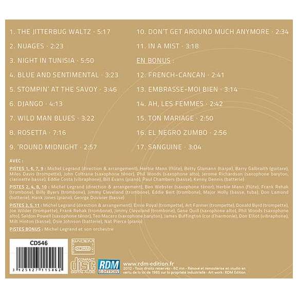 Legrand, Michel, Mann, Herbie, Glamann, Betty, Galbraith, Barry, Davis, Miles, Coltrane, John, Wood, Phil, Richardson,...
