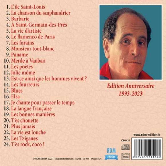 Ferré, Léo, Léo Ferré : édition anniversaire 30 ans, Variétés françaises, RDM-Edition, Musique
