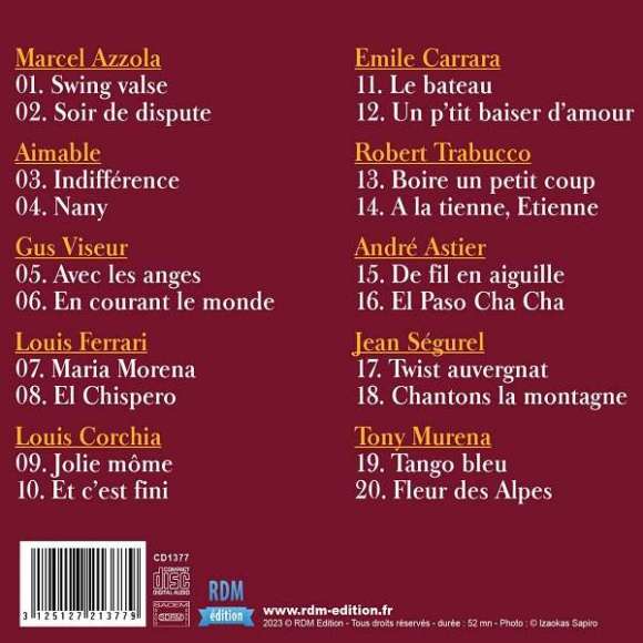 Azzola, Marcel, Aimable, Viseur, Gus, Ferrari, Louis, Corchia, Louis, Carrara, Emile, Trabucco, Robert, Astier, André,...