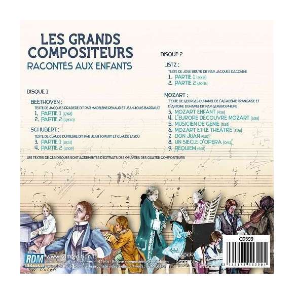 Dacqmine, Jacques, Laydu, Claude, Bruyr, José, Duhamel, Georges, Duhamel, Antoine, Les grands compositeurs racontés aux...