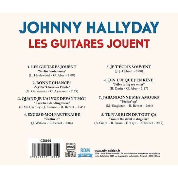 Hallyday, Johnny, Les guitares jouent, Rock français, RDM-Edition, Musique