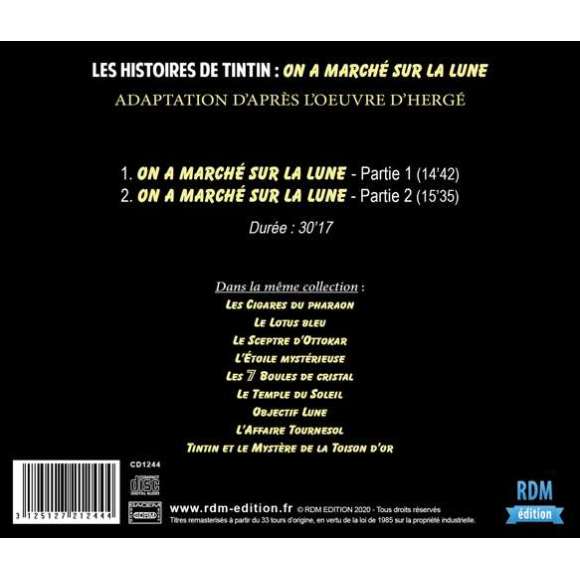 , Les Histoires de Tintin : On a marché sur la Lune, Bandes dessinées, RDM-Edition, Musique