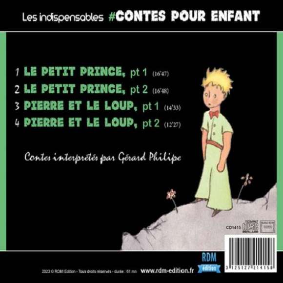 Philipe, Gérard, Les indispensables : contes pour enfant, Contes musicaux, Enfance, RDM-Edition, Musique