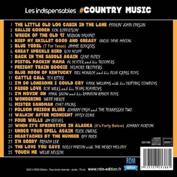 Carson, Fiddlin' John, Robertson, Eck, Macon, Uncle Dave, Dalhart, Vernon, Rodgers, Jimmie, Acuff, Roy, Autry, Gene,...