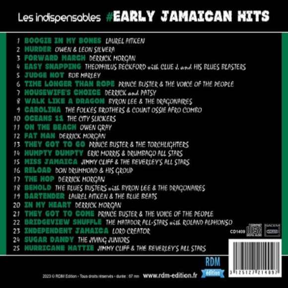 Aitken, Laurel, Beckford, Theophilus, Buster, Prince, Lee, Byron, Cliff, Jimmy, Gray, Owen, Creator, Lord, Marley, Bob,...