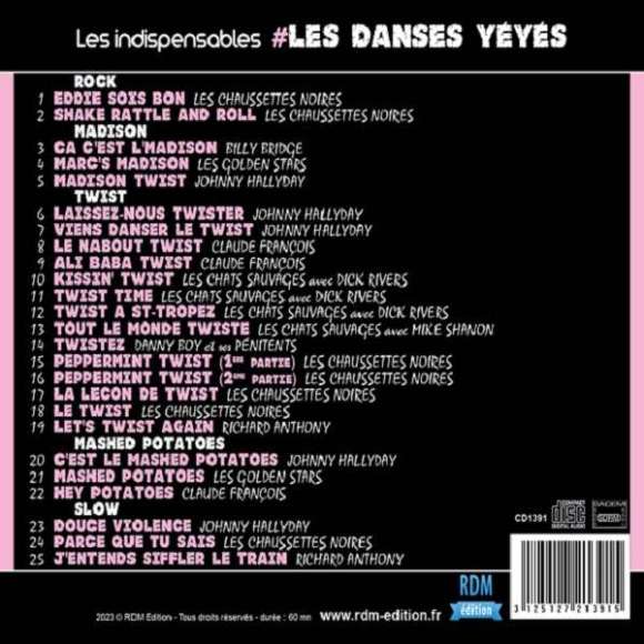 Bridge, Billy, Hallyday, Johnny, François, Claude, Rivers, Dick, Shannon, Mike, Boy, Danny, Anthony, Richard, Les...