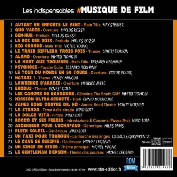 , Les indispensables : musique de film, BOF & OST, RDM-Edition, Musique