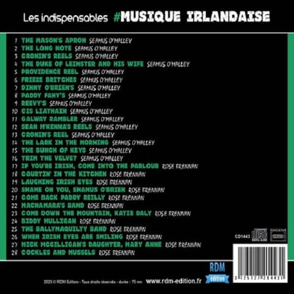 O'Malley, Seamus, Brennan, Rose, Les indispensables : musique irlandaise, Musiques du monde, Musique celte, RDM-Edition,...