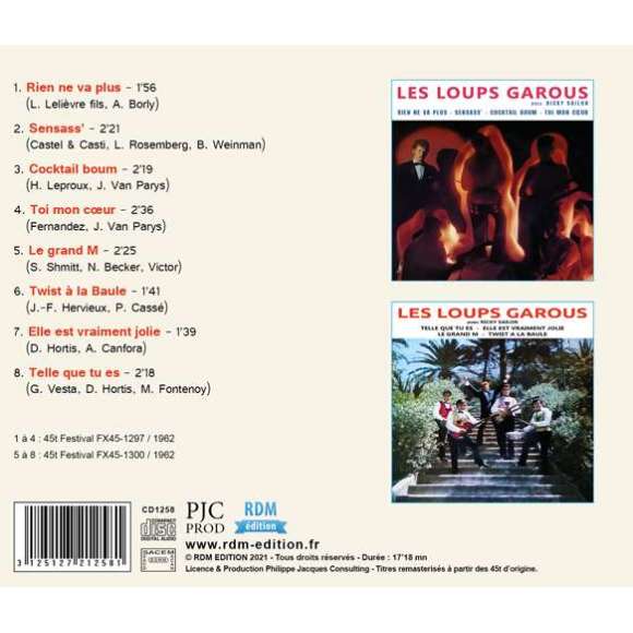 Sailor, Ricky, Les Loups Garous avec Ricky Sailor - Collection Rock Français, Rock français, RDM-Edition, Musique