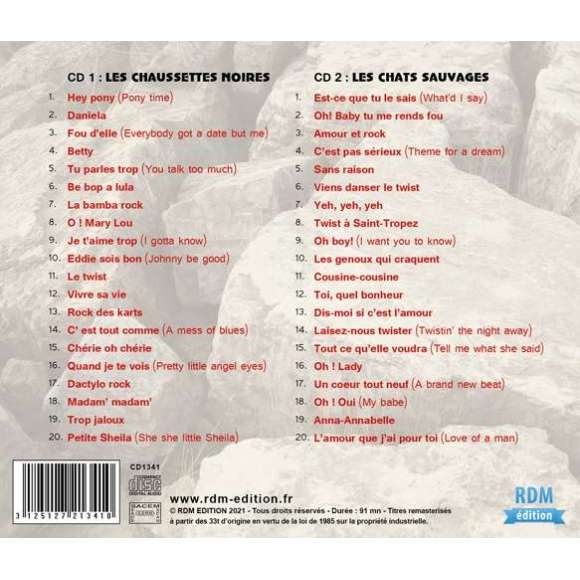 Mitchell, Eddy, Rivers, Dick, Les pionniers du Rock Français vol. 01 : Les Chaussettes Noires - Les Chats Sauvages, Rock...