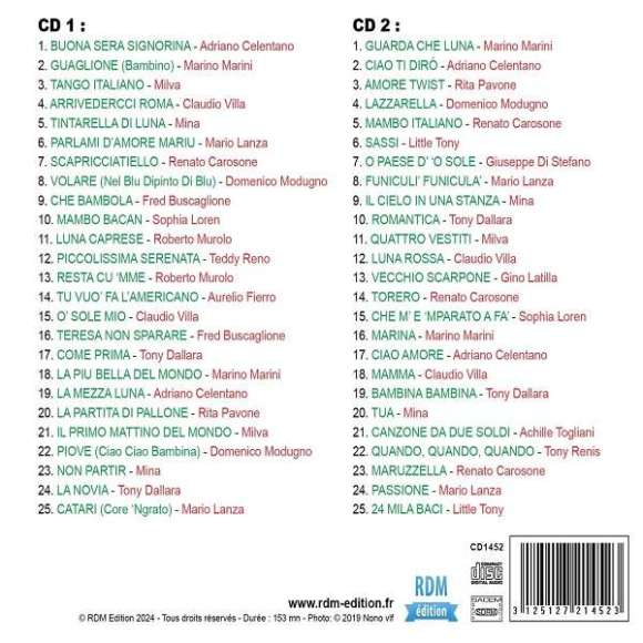 Togliani, Achille, Celentano, Adriano, Fierro, Aurelio, Villa, Claudio, Modugno, Domenico, Buscaglione, Fred, Latilla,...