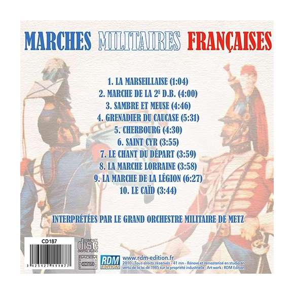 Grand Orchestre Militaire de Metz, Marches militaires françaises, Musique de genre, RDM-Edition, Musique