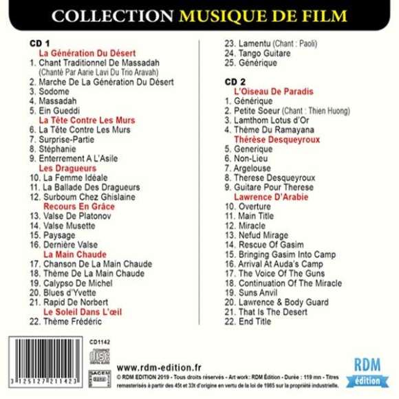 Jarre, Maurice, Lavi, Aarie, Paoli, Huong, Thien, Maurice Jarre : musiques de films, BOF & OST, RDM-Edition, Musique