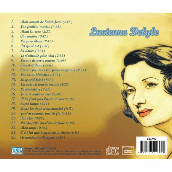 Delyle, Lucienne, Mon amant de Saint-Jean, Variétés françaises, RDM-Edition, Musique
