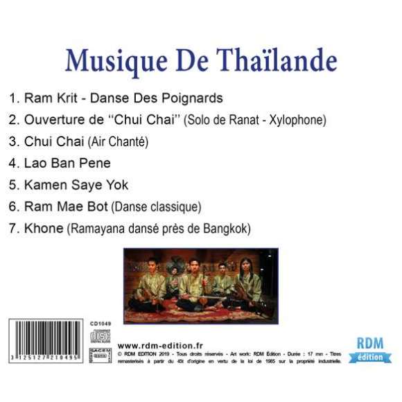 , Musique de Thaïlande - Patrimoine de la musique traditionnelle du monde, Musiques du monde, Asie (Ouest), RDM-Edition,...
