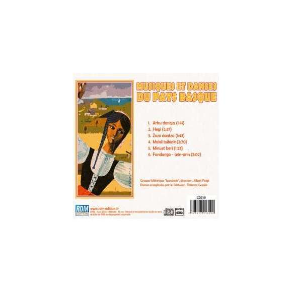 Groupe folklorique , Musiques et danses du Pays basque, Musique basque, RDM-Edition, Musique
