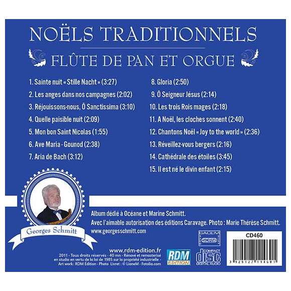 Schmitt, Georges, Noëls traditionnels - Flûte de pan et orgue, Instrumental, Noël & fêtes, RDM-Edition, Musique