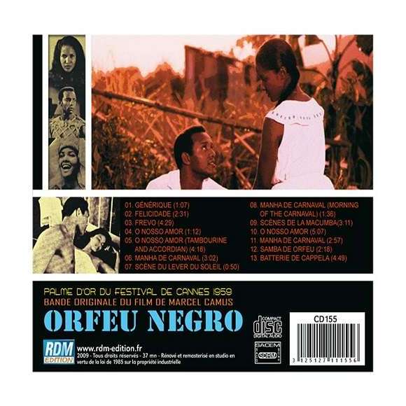 Bonfa, Luiz, Carlos Jobim, Antonio, De Moraes, Vinicius, Orfeu negro, BOF & OST, Amérique latine, Caraïbes, RDM-Edition,...