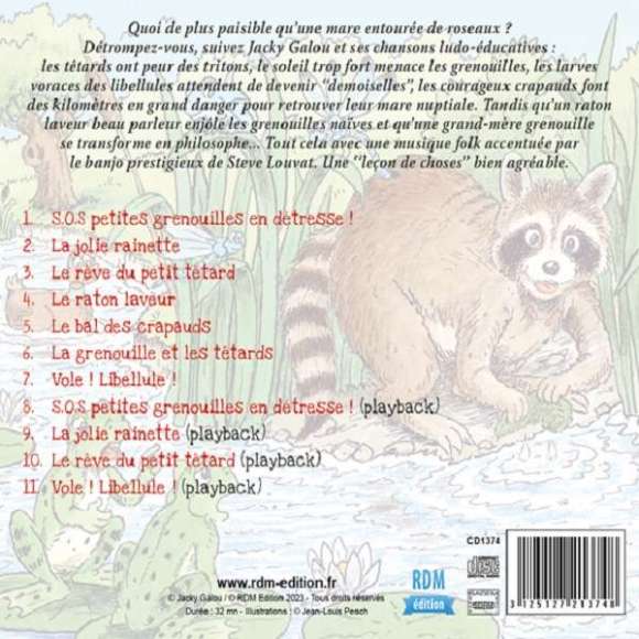 Galou, Jacky, Panique dans la mare, Chansons & comptines, Enfance, RDM-Edition, Musique