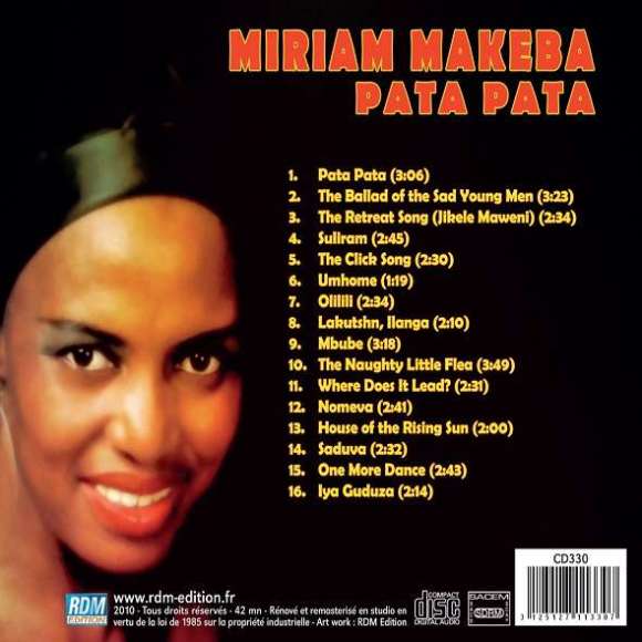 Makeba, Miriam, Pata pata, Variétés internationales, Folk, RDM-Edition, Musique