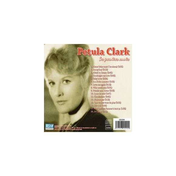 Clark, Petula , Petula Clark, ses premières années, Variétés internationales, Variétés françaises, RDM-Edition,...