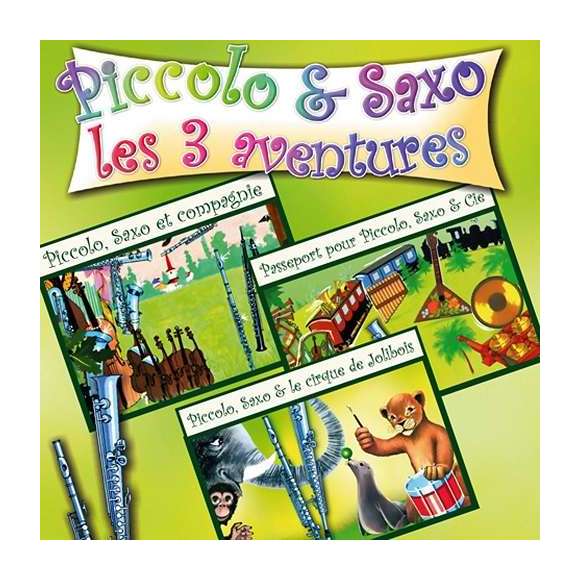 Broussolle, Jean, Piccolo & Saxo, 3 aventures, Contes musicaux, Eveil musical, Enfance, RDM-Edition, Musique