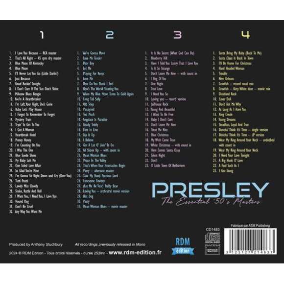 Presley, Elvis, Presley : The essential 50's masters - Mono II Stereo - 4 CD, Variétés internationales, Rock,...
