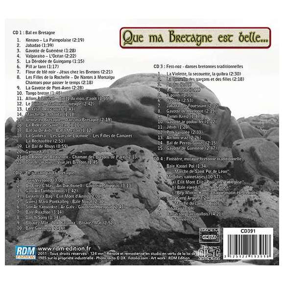 Lecoq, Jean, Bonno, Gérard , Le Borgne,Ray, Que ma Bretagne est belle - Volume 1, Bretagne, RDM-Edition, Musique
